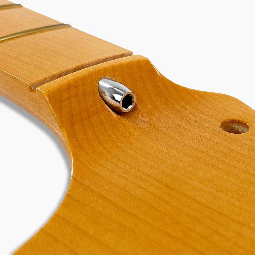 Large Headstock Stratocaster Replacement Neck, Solid Maple, with Finish