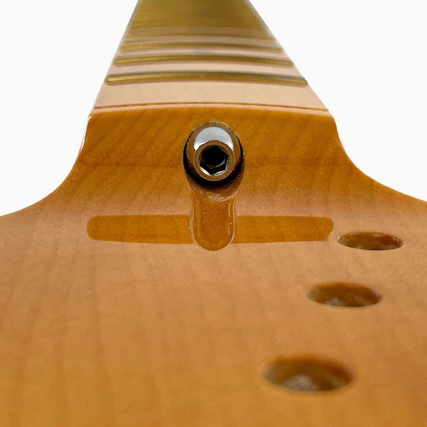 Large Headstock Stratocaster Replacement Neck, Solid Maple, with Finish