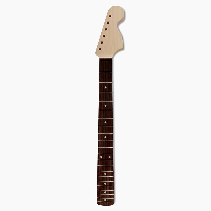 Large Headstock Strat Neck, Rosewood Fingerboard, No Finish