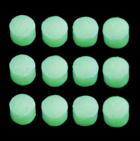 Glow-in-the-dark 2.3 mm Side Dots, Pack of 12