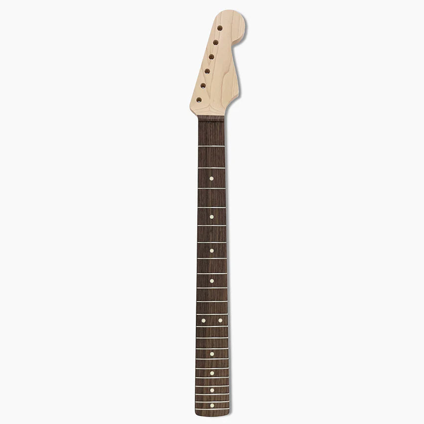 Replacement Rosewood Neck for Strat, No Finish, 10 Inch Radius