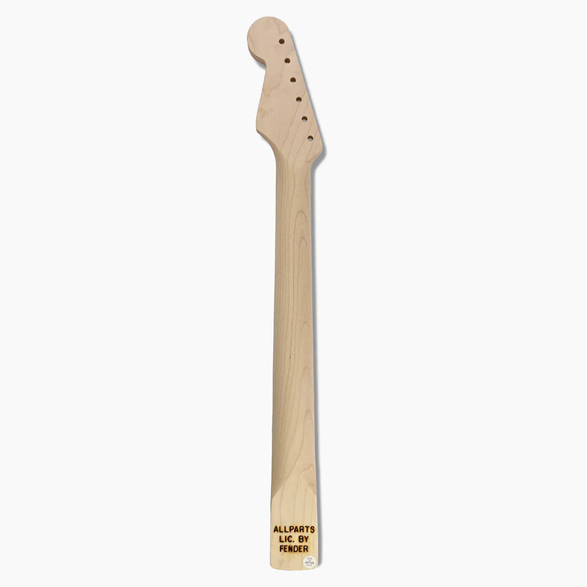 Replacement Rosewood Neck for Strat, No Finish, 22 Frets, Wide Nut