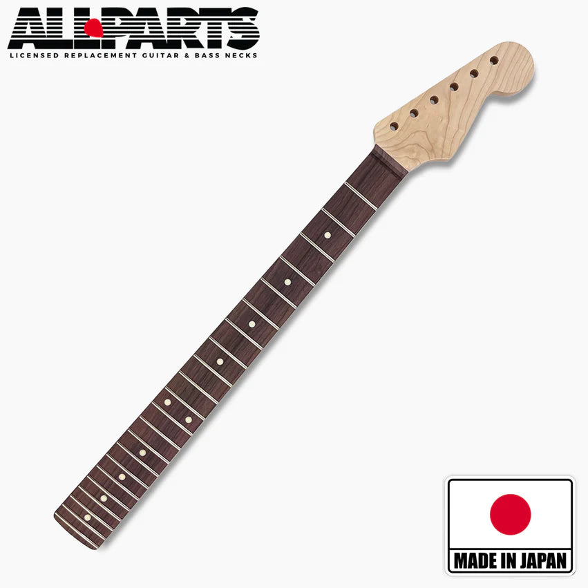 Replacement Neck For Strat With Rosewood Fingerboard , No Finish, 22 fret