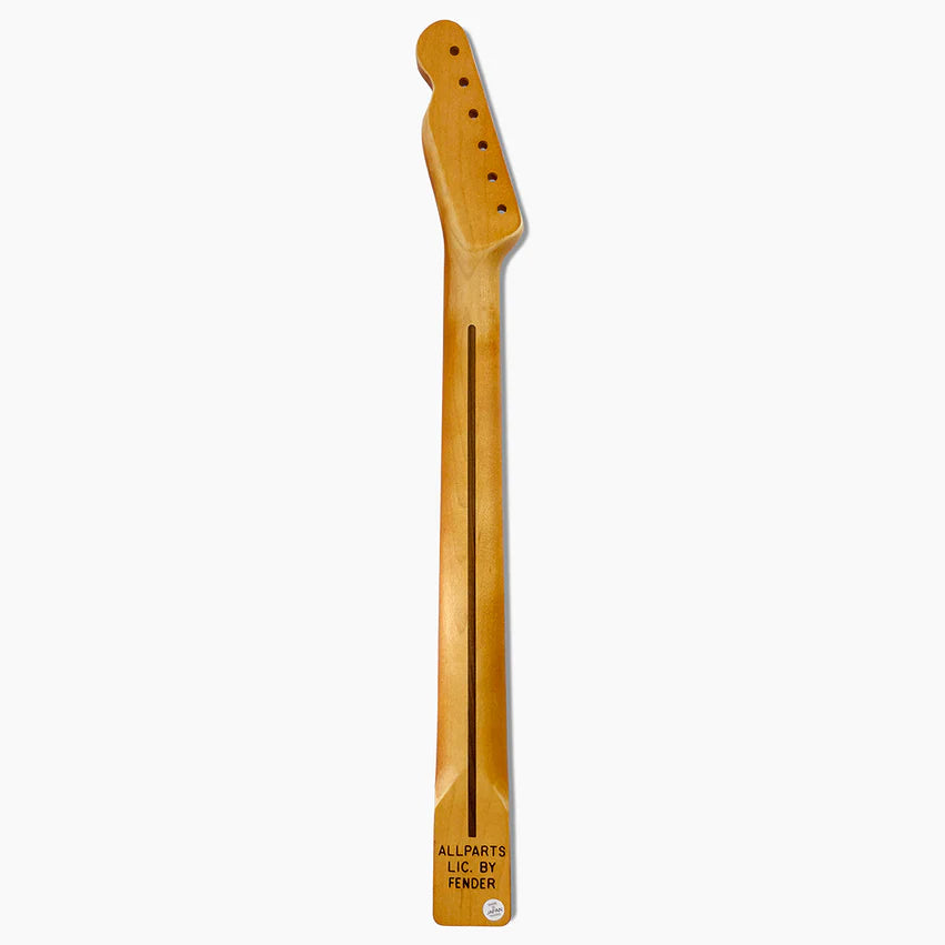 Replacement Satin Finish Neck for Telecaster, Solid Maple, 21 fret, 10 inch Radius