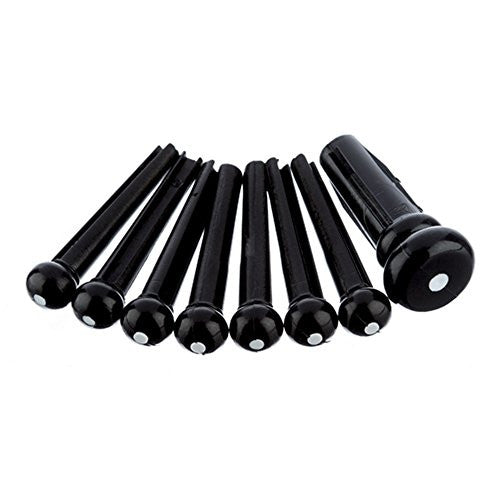 Bridge pin set for acoustics (6) w single endpin - Genuine Fender®