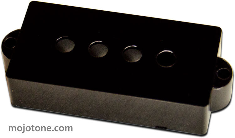 P-Bass Pickup Cover Black - Single, Mojotone