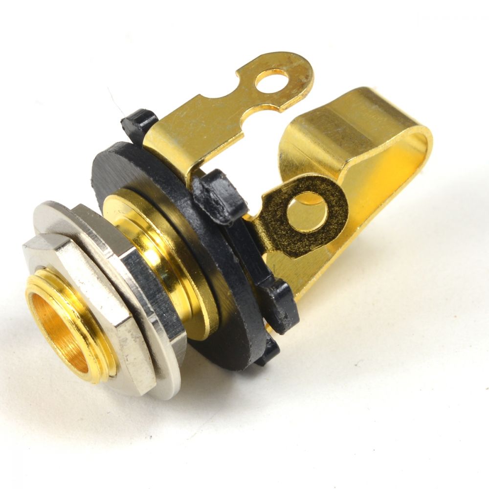 Tone Up Spring Bronze gold alloy plated mono Jack Socket