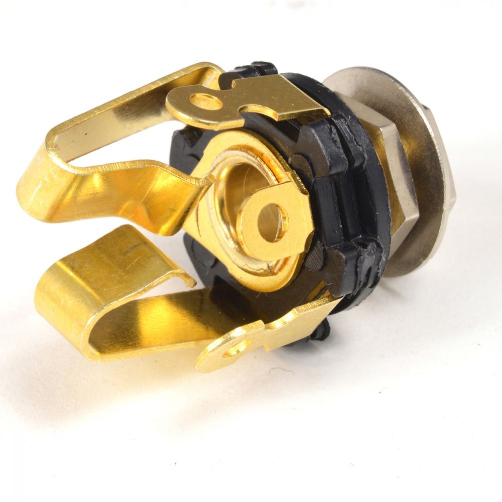 Tone Up Spring Bronze gold alloy plated stereo Jack Socket