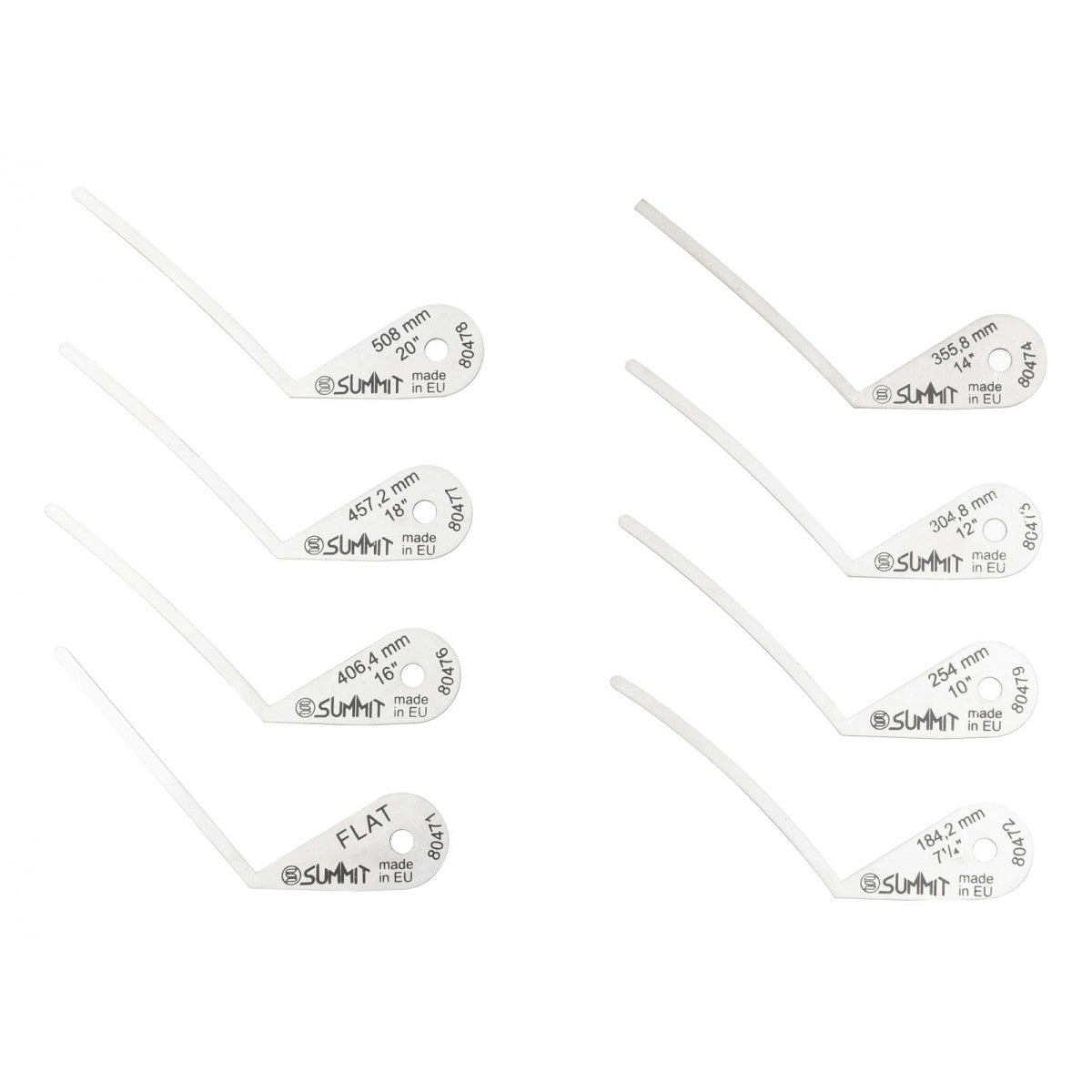 Summit Under String Radius Gauge, Set of 8