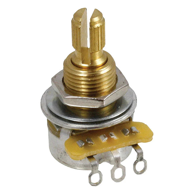 CTS 250K Mini Pot, Split Shaft, Audio (Log) Taper