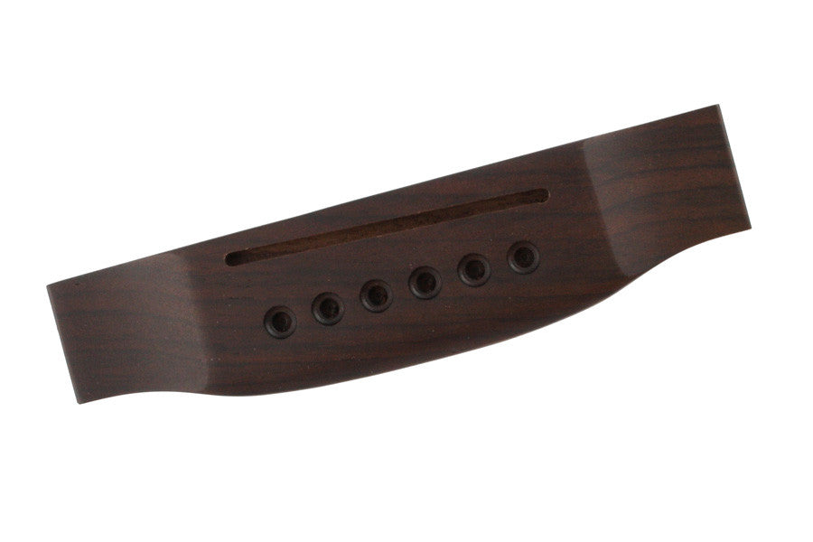 Acoustic Guitar Bridge, Left-Handed, Rosewood,154 x 38mm