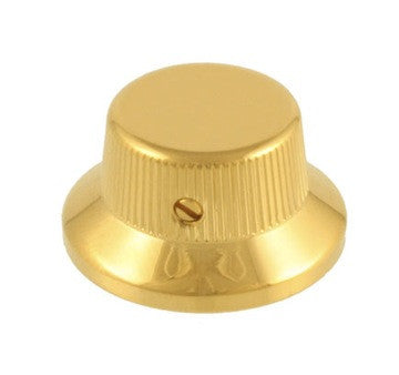Strat style metal knob - w/ set screw - for split shaft pots