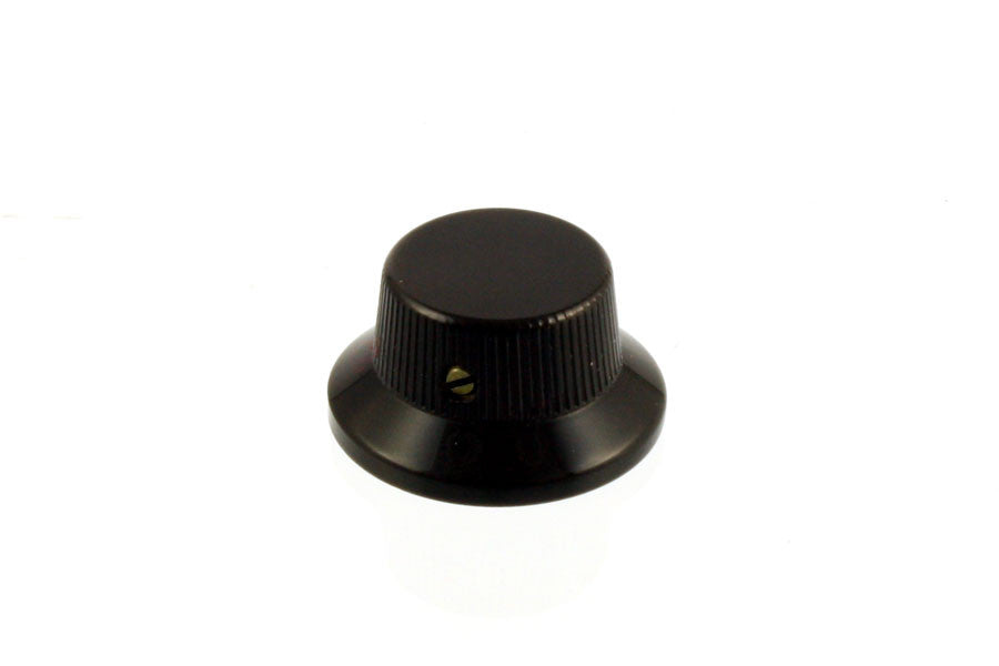 Strat style metal knob - w/ set screw - for split shaft pots