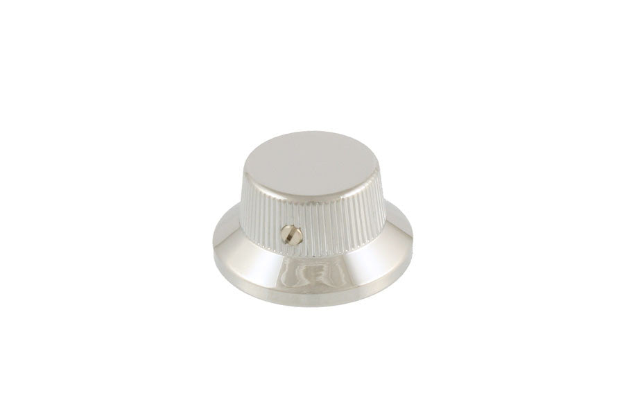 Strat style metal knob - w/ set screw - for split shaft pots