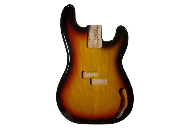 P Bass Replacement Body with Polyurethane Finish 3 Tone Sunburst