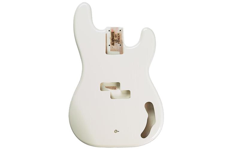 P Bass Replacement Body with Polyurethane Finish Olympic White