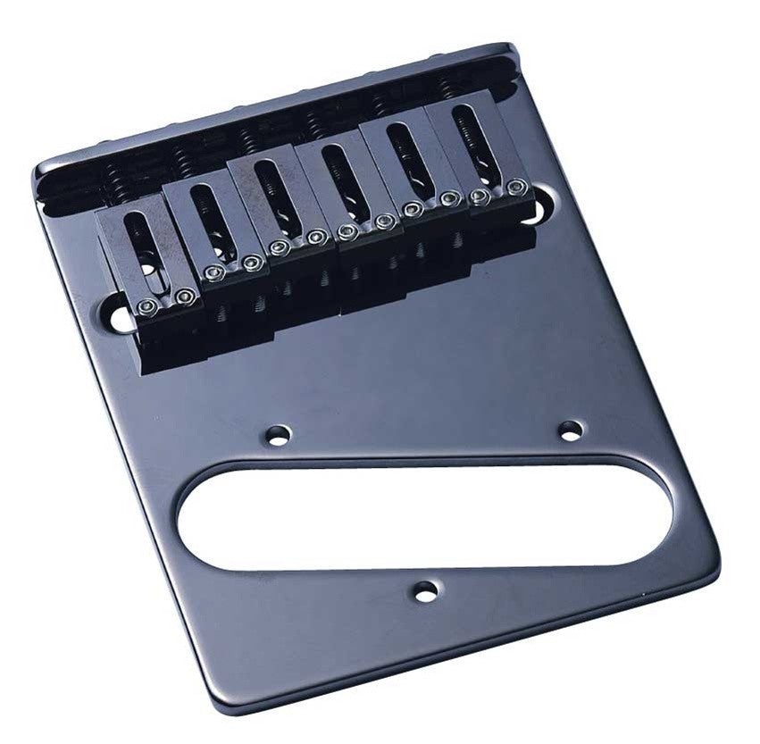 Guitar bridge - 6 saddle brass bridge for Tele w rectangular saddles