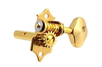 Gotoh open gear tuning keys 3x3 for slot head w scalloped buttons