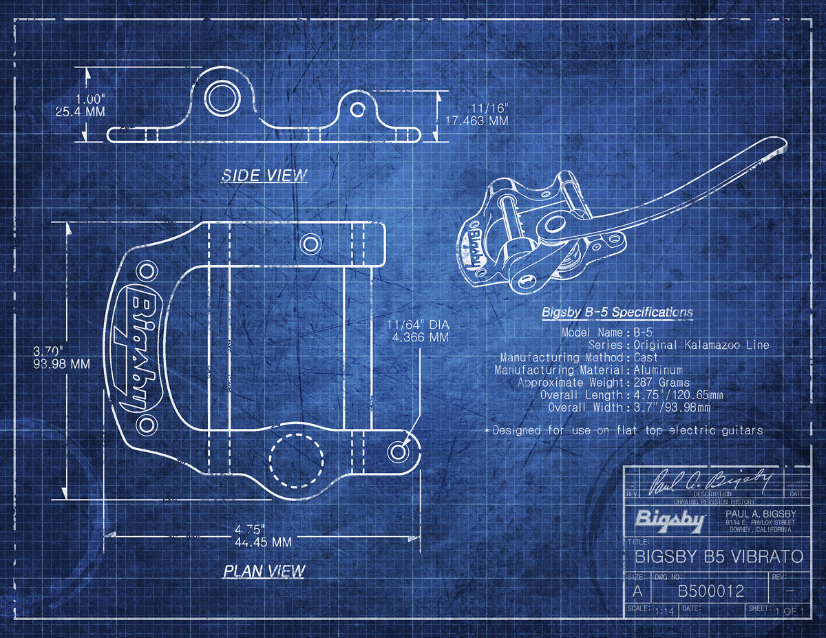 Bigsby B5 vibrato horseshoe-style