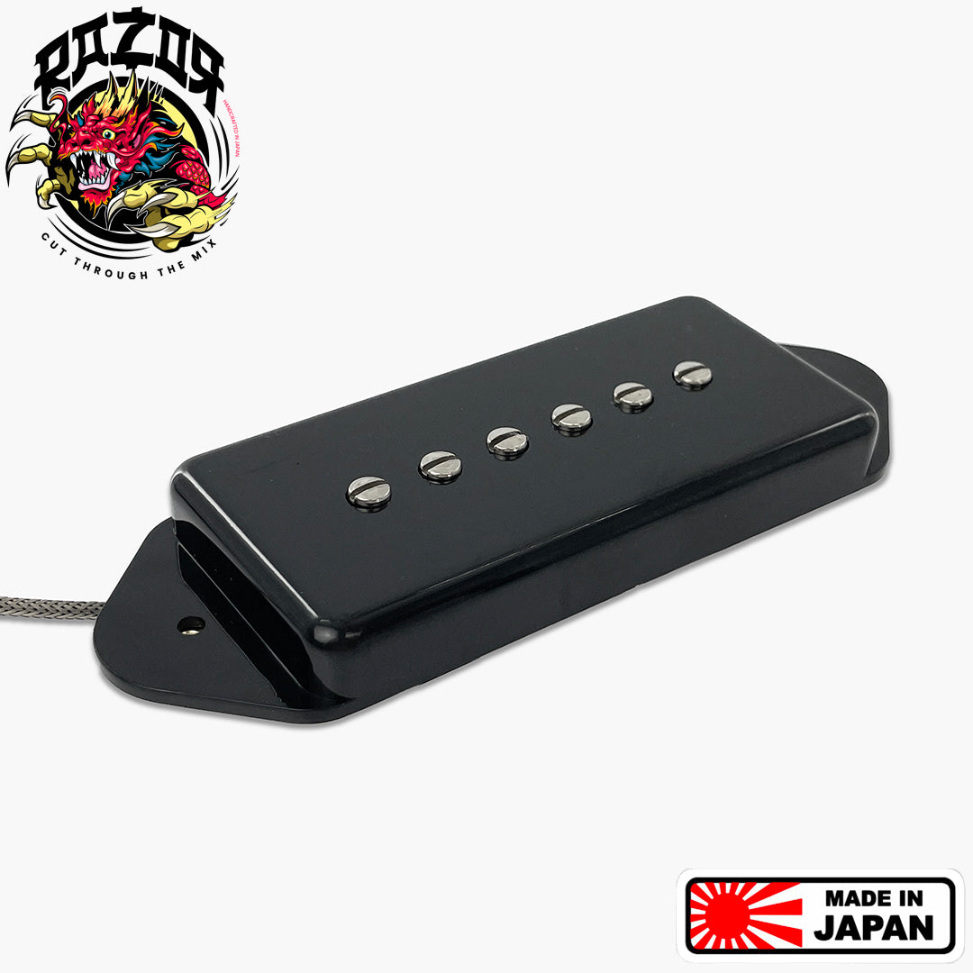 Razor® Mangetsu Full Moon Pickup - Dog Ear P90 Replacement - Black