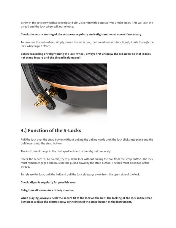 Strap Lock Set - SCHALLER 445 S-LOCK SYSTEM
