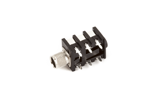 1/4" 6-Pin Stereo Amplifier Jack With Metal Bushing, Genuine Fender