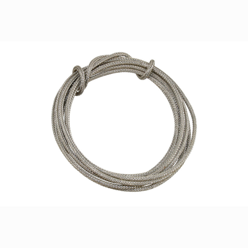 22 Gauge Vintage Style Stranded Wire, Cloth Covered With Braided Shield