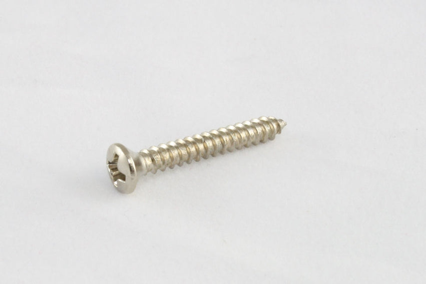 Screws - bridge mounting screws for guitar/bass, Phillips oval head, #6 x 1 long