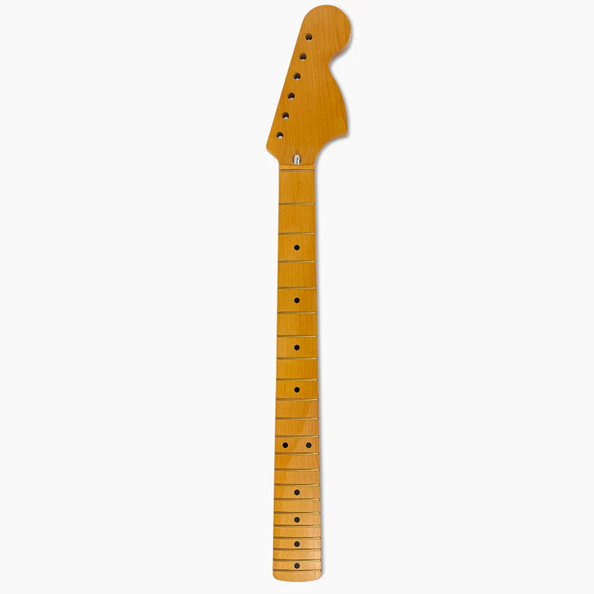 Large Headstock Stratocaster Replacement Neck, Solid Maple, with Finish
