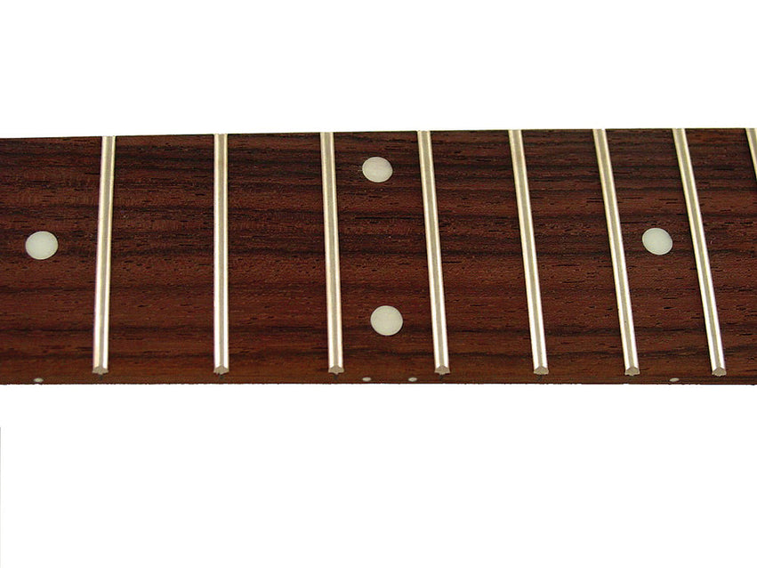 Fingerboard for Guitar with Dot Inlays and Frets, Rosewood