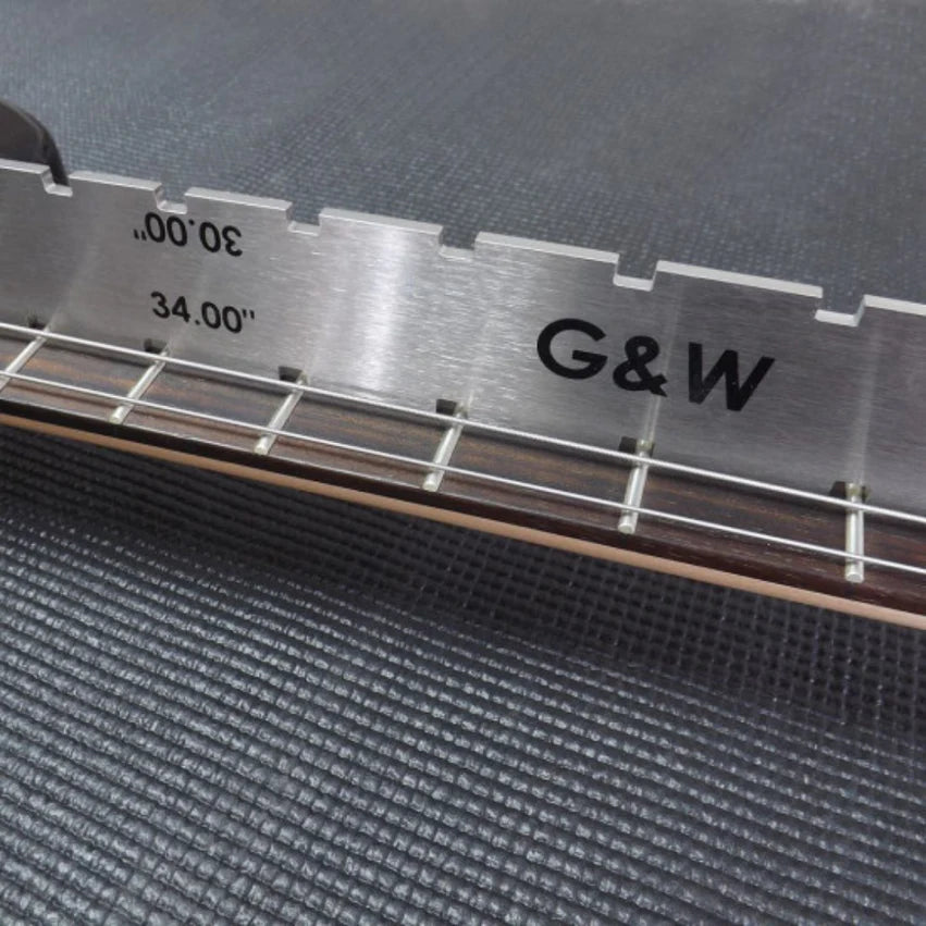 G&W Bass Guitar Notched Straight Edge
