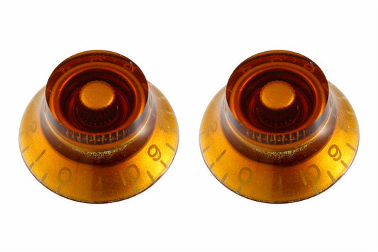 Bell knobs (2) left-handed, fits USA split shaft pots