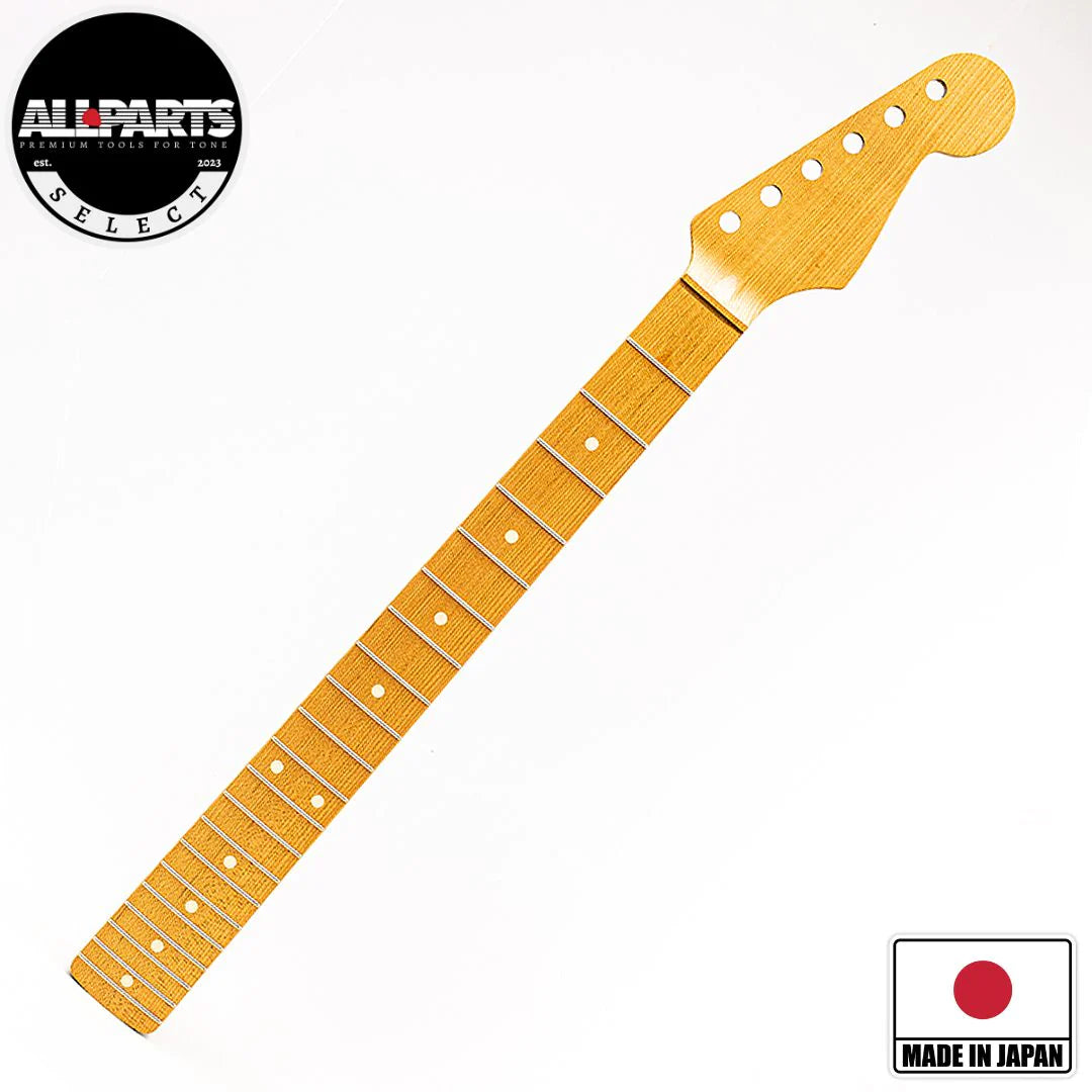 Allparts Select "Licensed by Fender®" Quartersawn Roasted Maple "VIN-MOD" Replacement Neck for Stratocaster® - Unfinished