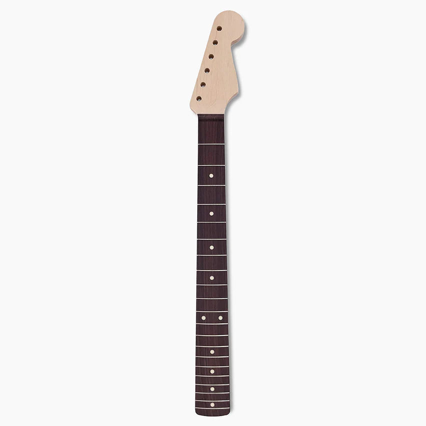 Replacement Rosewood Vee Profile Neck for Strat, No Finish, 21 Frets