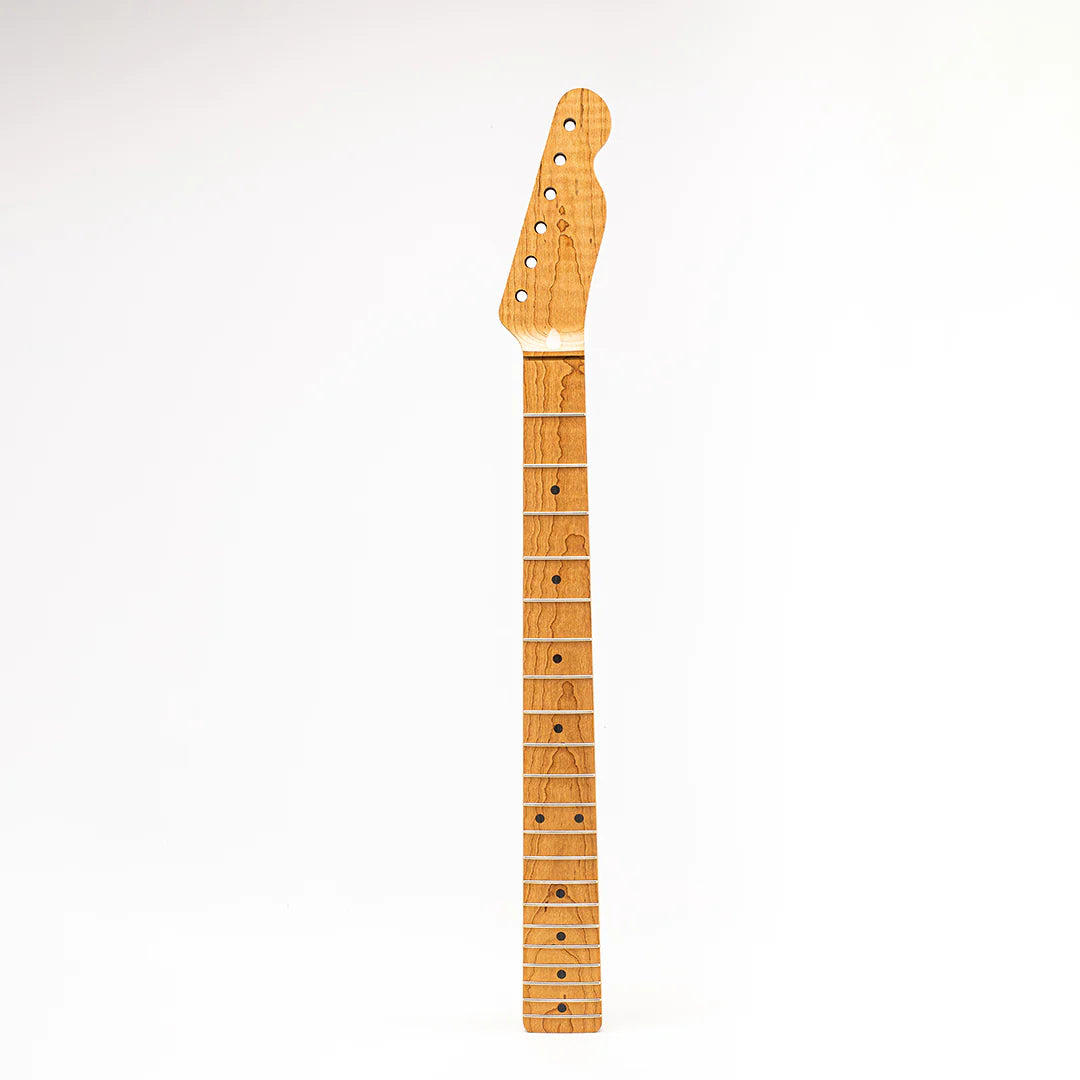 Allparts Select "Licensed by Fender®" AAA+ Roasted Flame Maple "VIN-MOD" Replacement Neck for Telecaster® - Unfinished