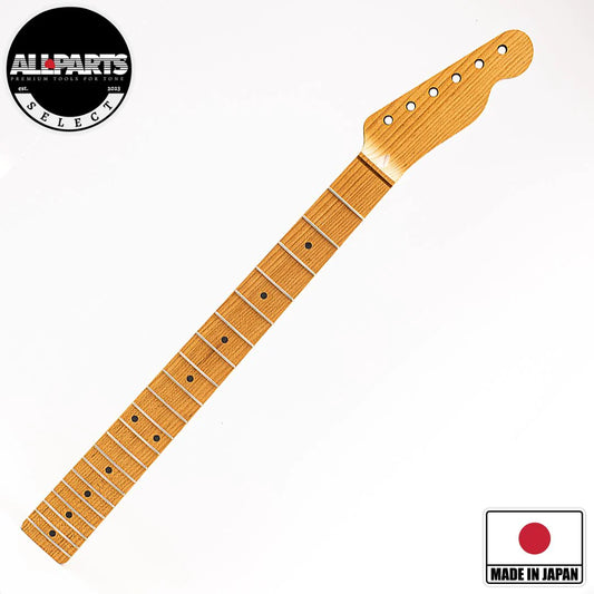 Allparts Select "Licensed by Fender®" Quartersawn Roasted Maple "VIN-MOD" Replacement Neck for Telecaster® - Unfinished