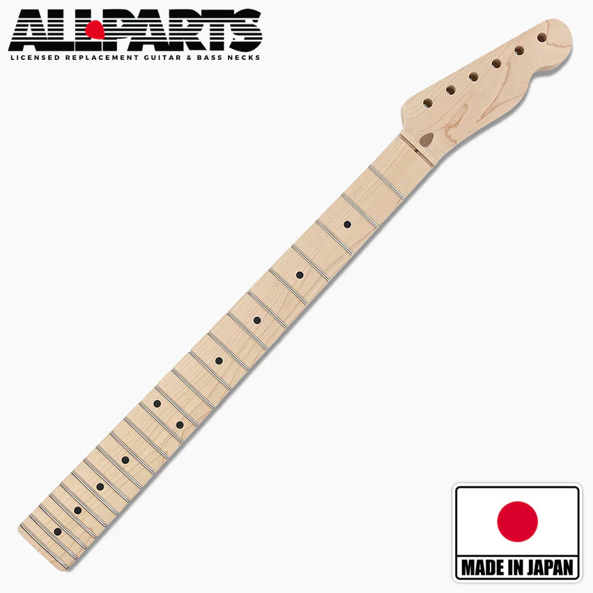 Replacement Neck for Telecaster, Solid Maple, 22 Frets, No finish