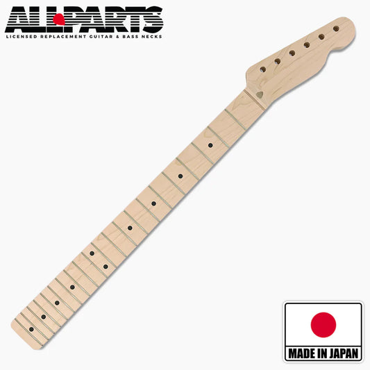 Replacement Chunky Neck for Tele, Solid Maple, No Finish, 21 Frets