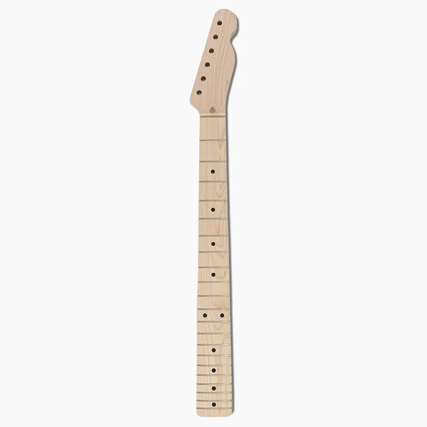 Replacement Vee Profile Neck for Tele, Solid Maple, No Finish