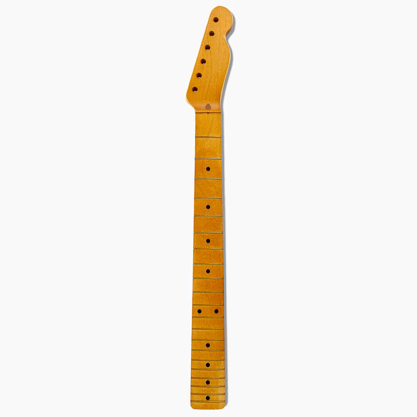 Replacement Satin Finish Neck for Telecaster, Solid Maple, 21 fret, 10 inch Radius