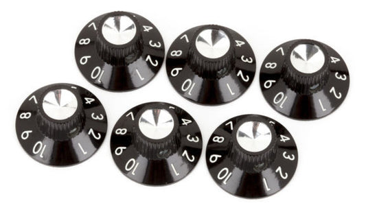 Amp knob - skirted black/silver 1-10 - genuine Fender®