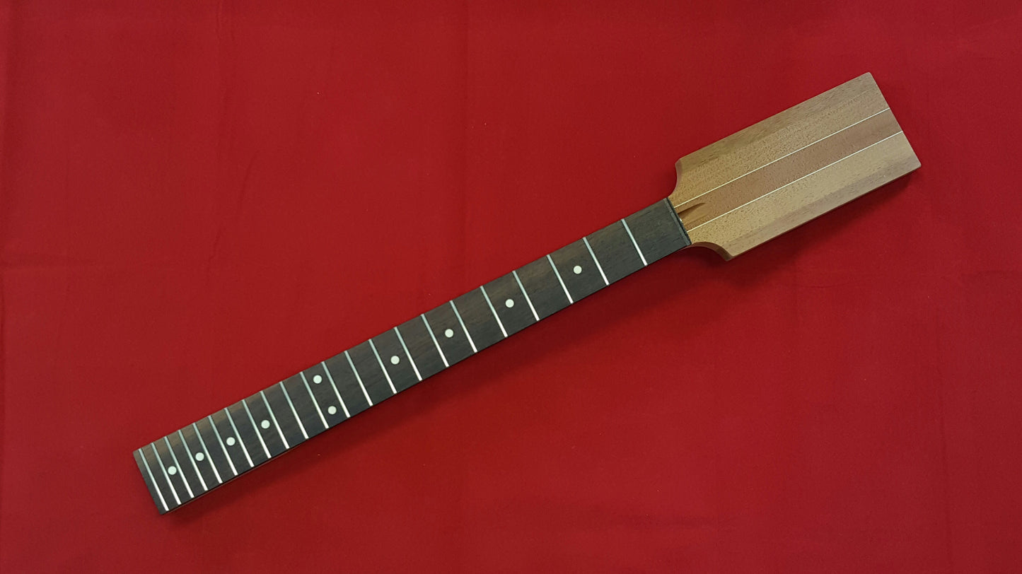 Paddle Head Neck With Angled Headstock, Mahogany with Rosewood Fingerboard, 25-1/2 inch scale