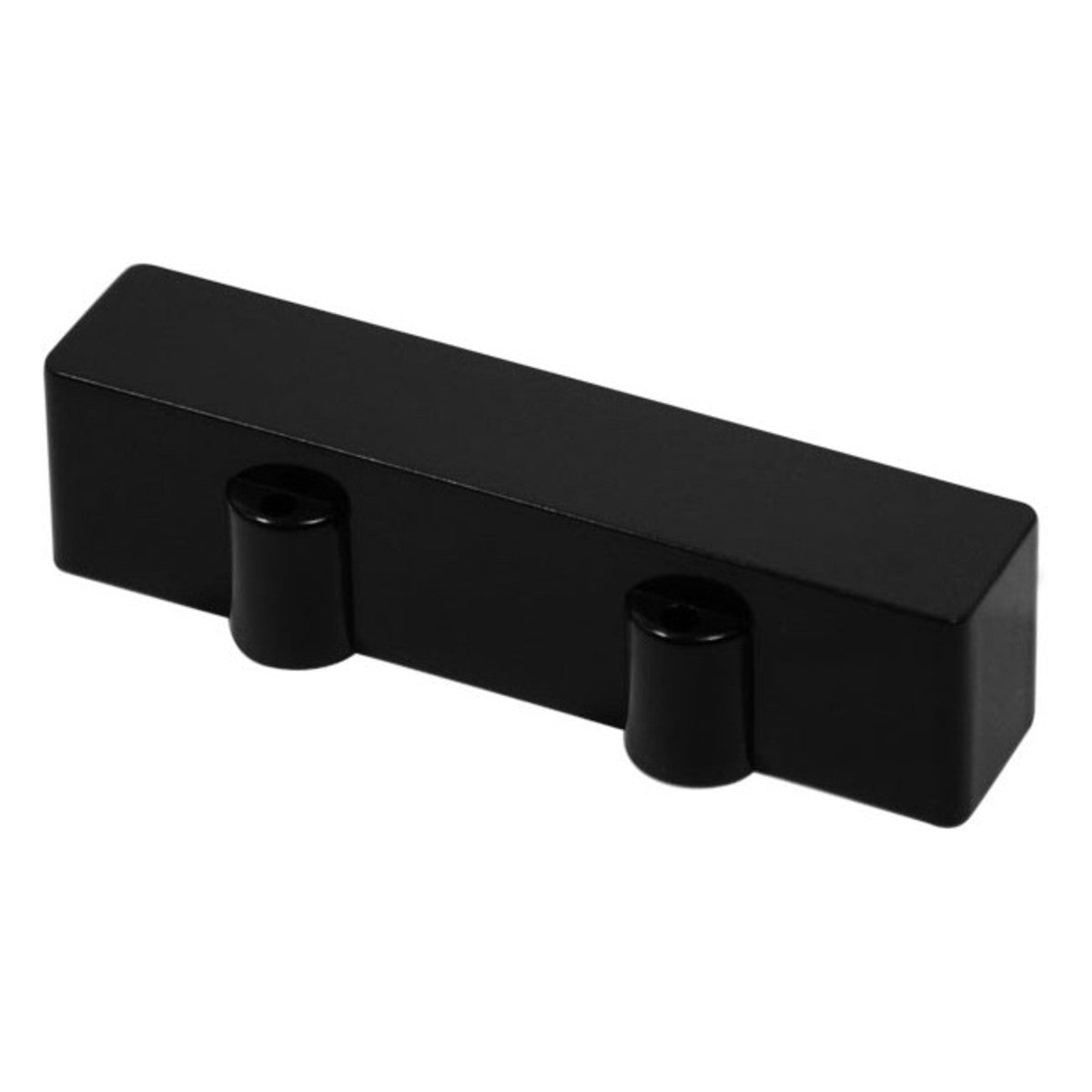 Jazz Bass Neck Pickup Cover, No Holes, Black, Mojotone - Sold Singularly