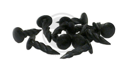 Amp fixings -nails for affixing corners 1/2 inch  - black (doz)