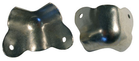 Amp corners - 2 hole cutout - Mojo - chrome  w screws (4)