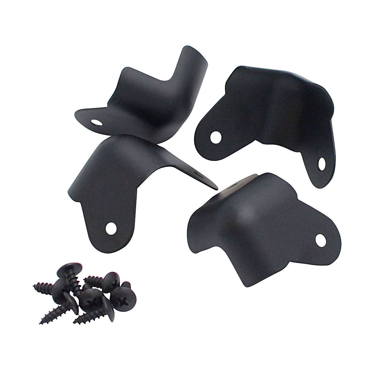Mojotone Black 2 Hole Cutout Corners, (set of 4)