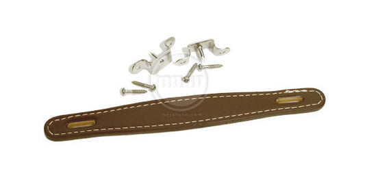 Amp handle - Fender style Flat Brown leather