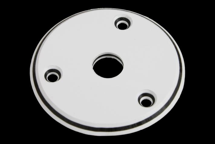 Round Jackplate for Flying V®, White 3-ply Plastic