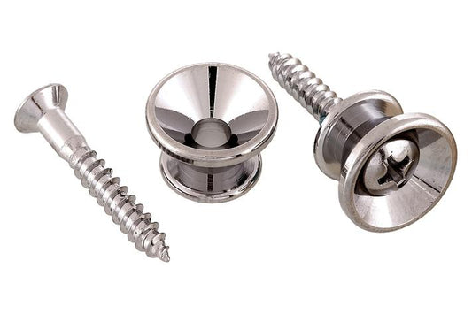 Strap Buttons with Screws, Nickel