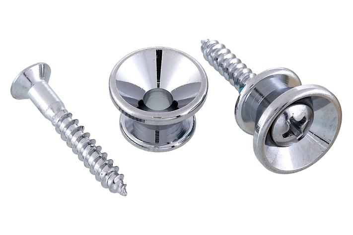 Strap Buttons with Screws, Chrome